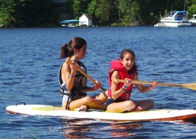 Paddleboard en el lago Rosseau