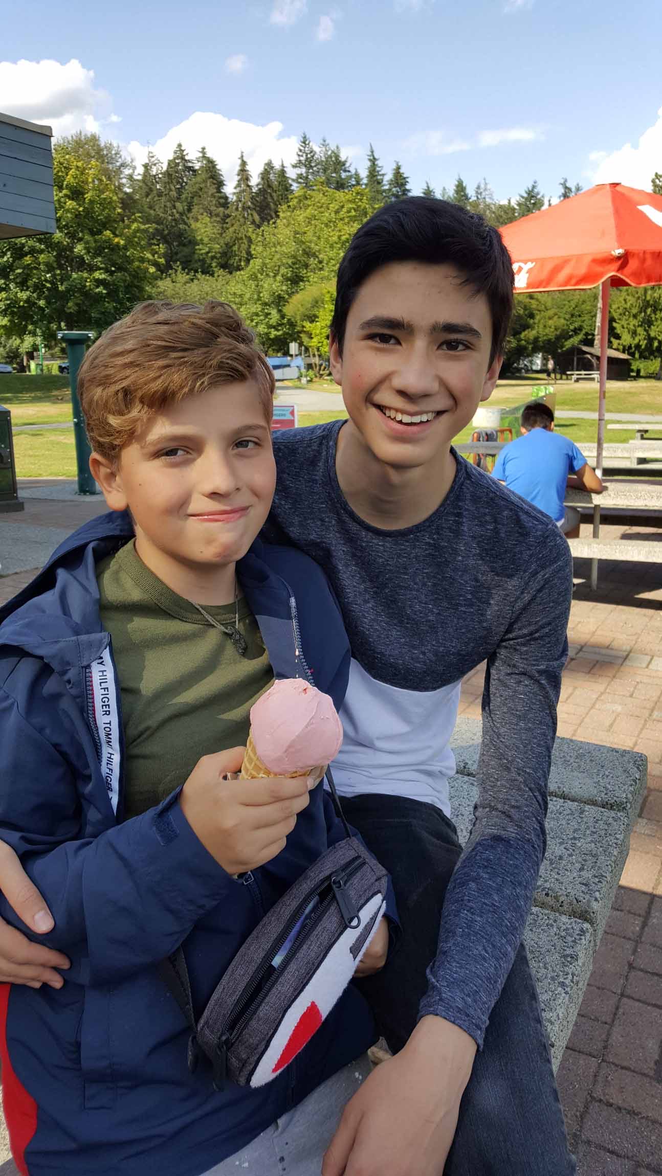 Helado en el campus