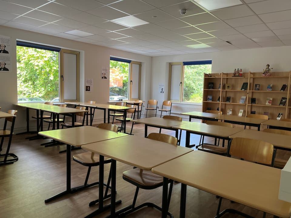 Aula de inglés en el campus