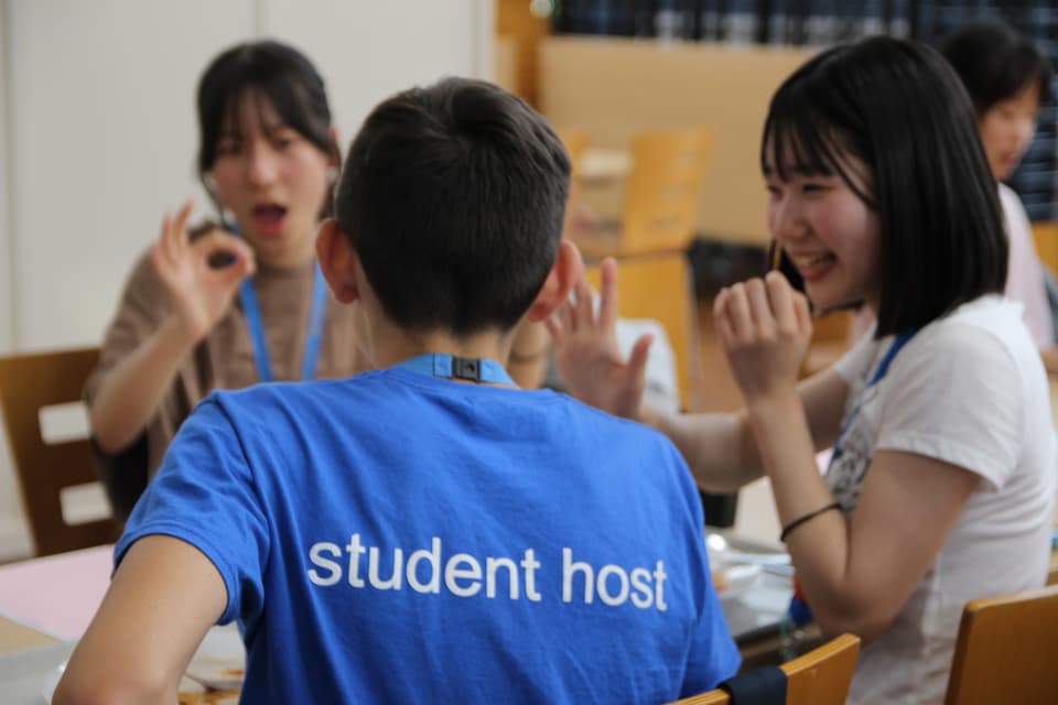 English Student Host con alumnos