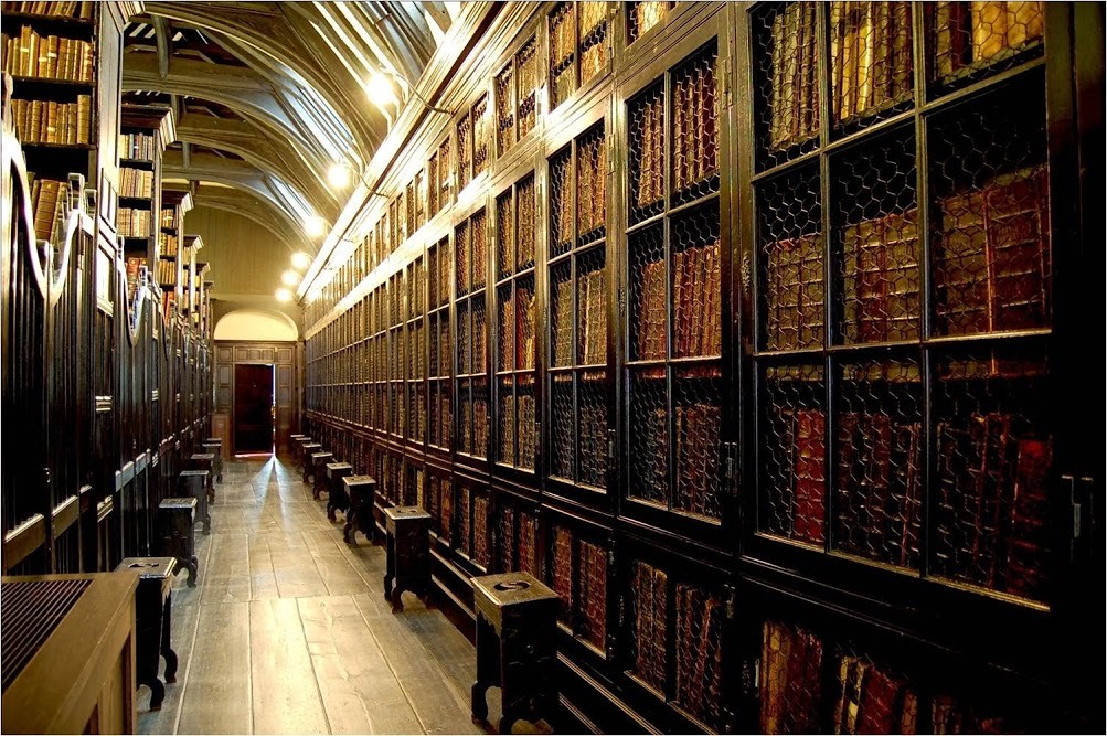 Biblioteca histórica de Chetham's School en Manchester
