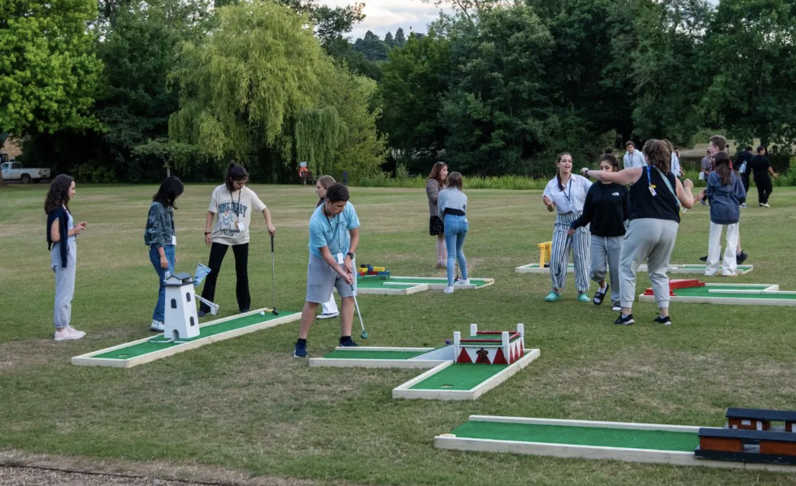 Minigolf en el campus