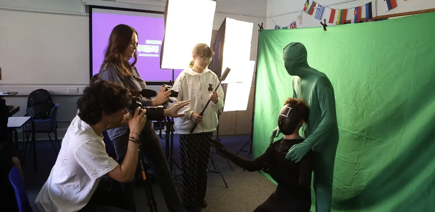 Rodaje en estudio con chroma key
